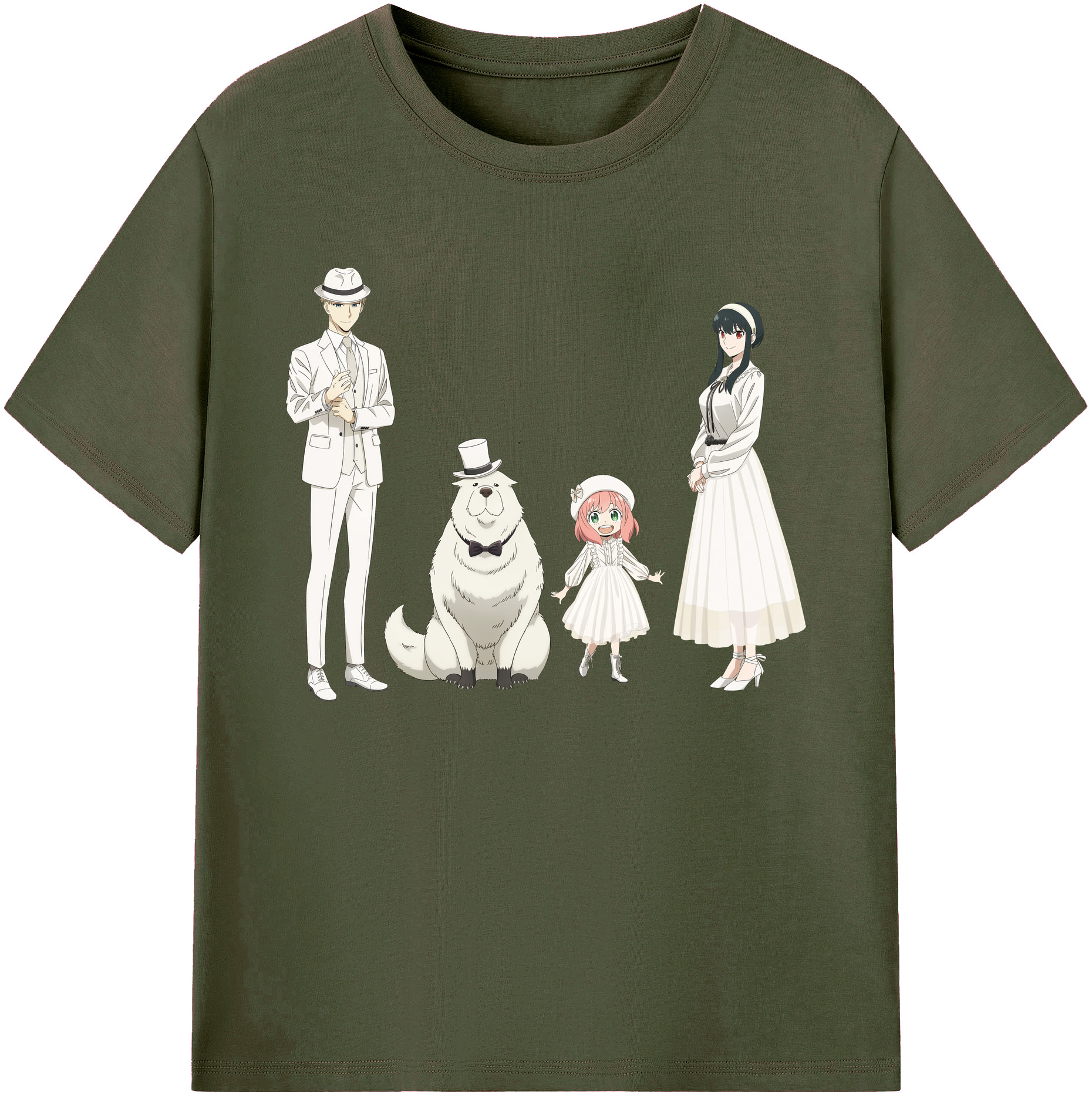 （画像用） SPY×FAMILY间谍家家酒 綿100％ メンズ半袖Tシャツ｜肌触りやわらか＆通気性